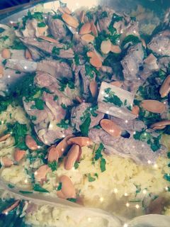 صورة لوصفة منسف بلبن الزبادي والجميد