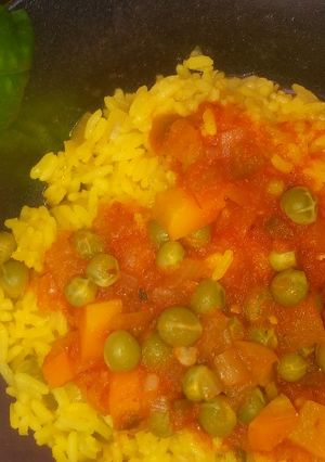 Una foto de Arroz a la Valenciana (sin carne)