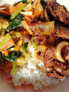 Foto resep Spicy beef rice bowl