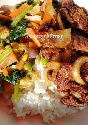 Foto resep Spicy beef rice bowl
