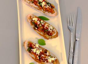 A picture of Tomato Bruschetta.