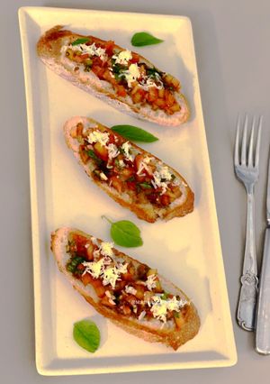 A picture of Tomato Bruschetta.