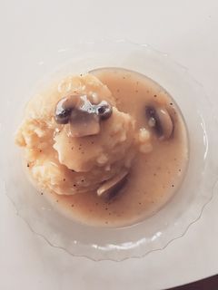 A picture of Mushroom Gravy for Mashed Potatoes.