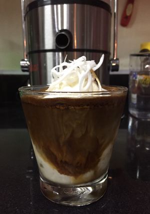 Hình của món Cafe cốt dừa.