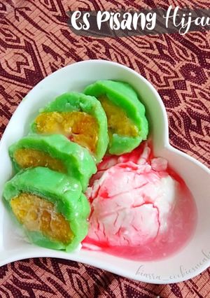 Foto resep (657) Es Pisang Hijau (Pisang Tanduk)