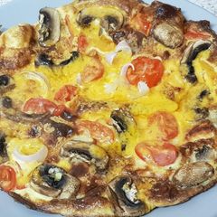 A picture of My Halloumi Omelette Lunch. 😀.