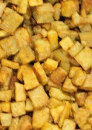 A picture of Elephant yam fry - Suran fry - Senai kilangu varuval.