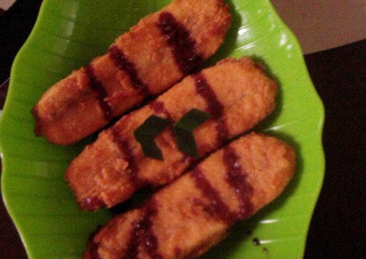 Pisang goreng pasir crispy