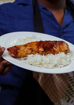 A picture of Salmon Teriyaki.