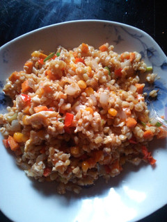 A picture of Bulgur wheat stir-fry.