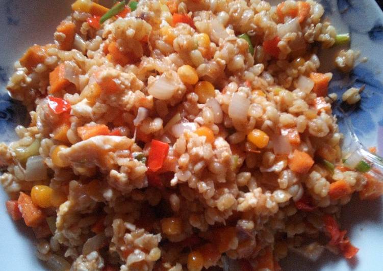 Simple Way to Prepare Ultimate Bulgur wheat stir-fry