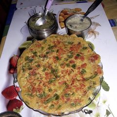 A picture of Besan sooji Cheela.