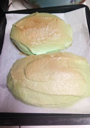 Foto resep 32. Cloud bread pandan