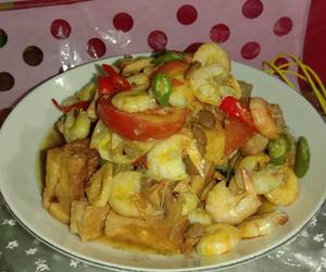 Resep Terbaru Taucho udang plus tahu Mantul Banget