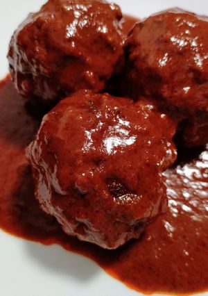 A picture of Paprika meatballs.