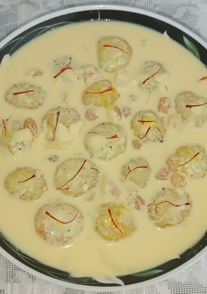 A picture of Sabudana Rasmalai – Creamy, Dreamy & Delicious.