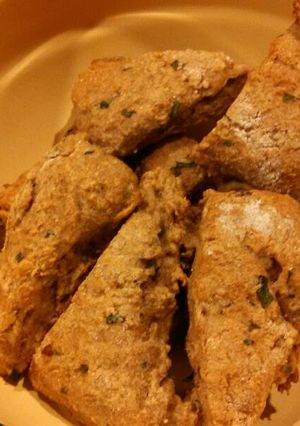 A picture of Soaked Chive Parmesan Savory Spelt Scones.