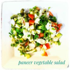 A picture of Paneer salad.