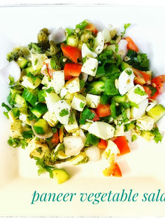 A picture of Paneer salad.