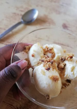 A picture of 3 ingredient no churn ice cream.
