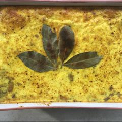 A picture of Traditional South African Bobotie.