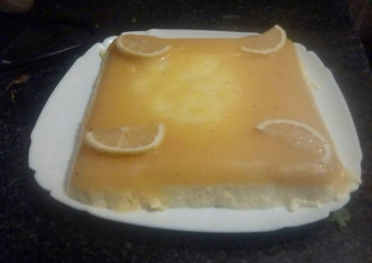 tarta de mus de limon y crema de limon