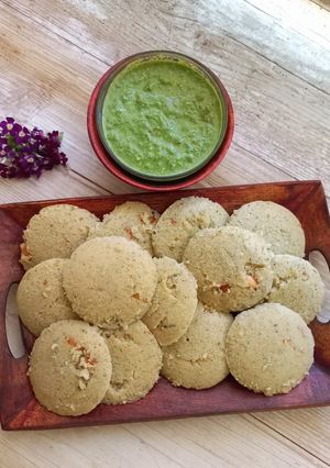 A picture of Sama rice idli (Falahari).