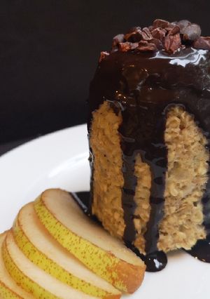 Banános zabos bögrés süti recept fotója