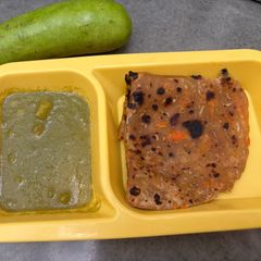 A picture of Lauki paratha.