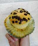 Muffins de queso crema y chips de chocolate