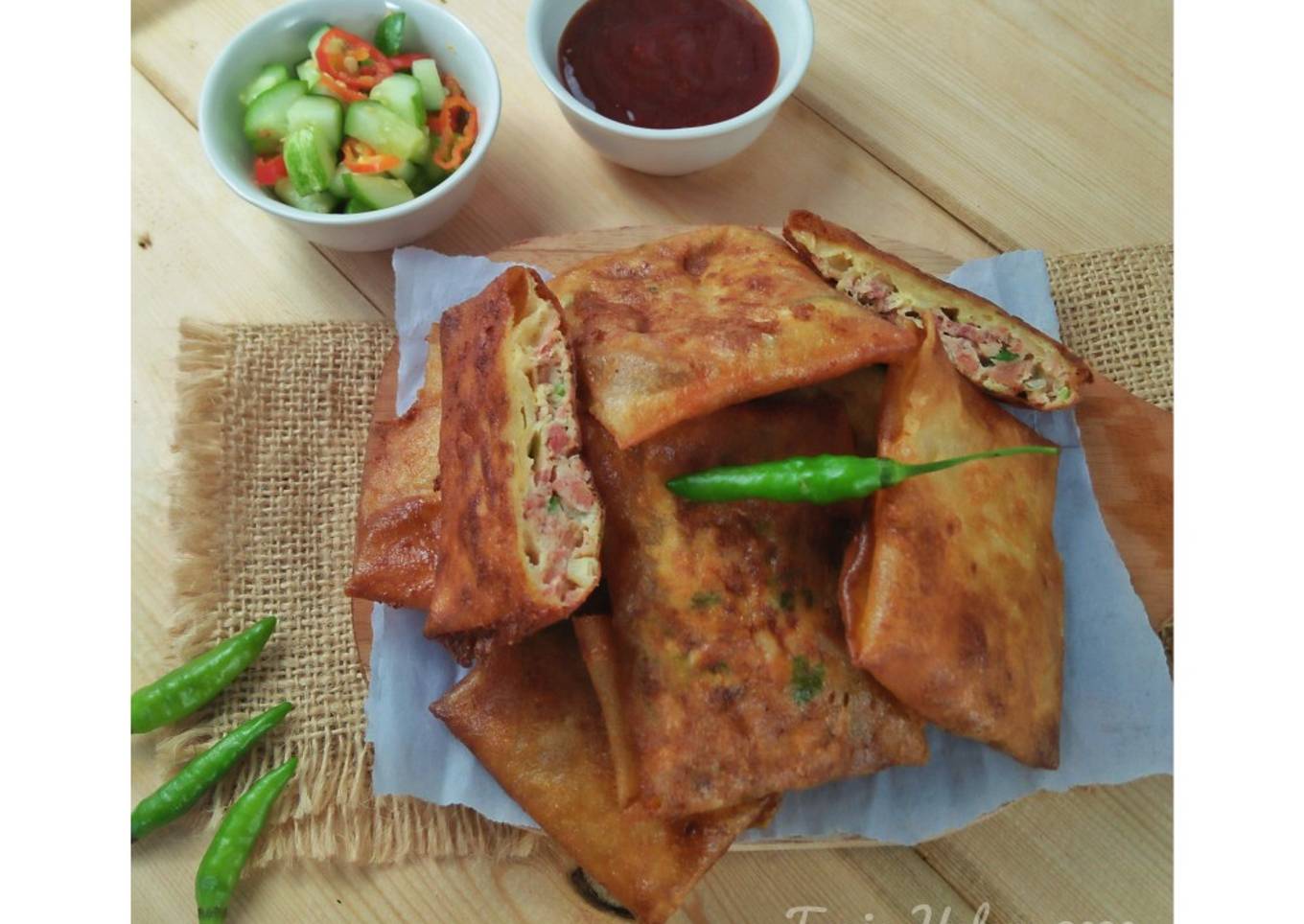 Martabak Telur Kulit Lumpia - resep kuliner nusantara