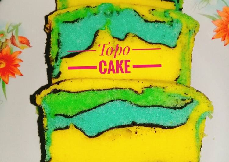 Topo Map Cake (Butter Cake)
