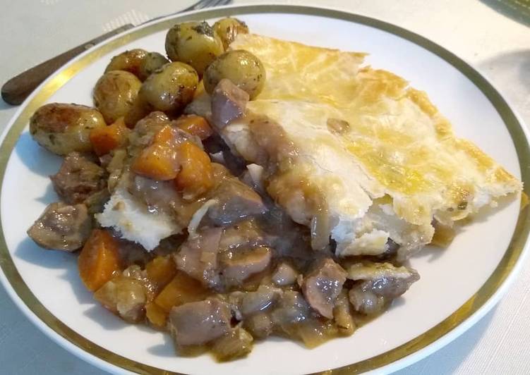 Steak and kidney pie (Pastel de carne de ternera y riñones)