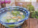 Sayur oyong bihun bakso