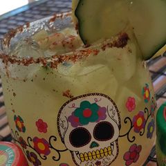 A picture of Agua fresca de pepino.