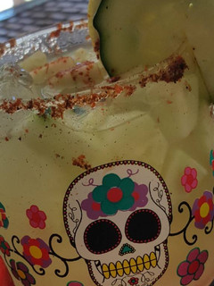 A picture of Agua fresca de pepino.