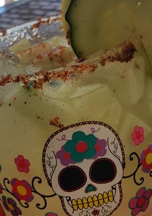 A picture of Agua fresca de pepino.