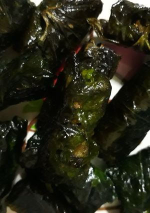 Hình của món Chả lá lốt từ thịt luộc còn thừa.