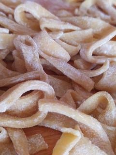 Una foto de Fideos caseros al huevo