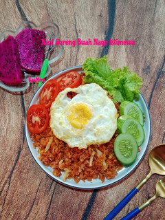 Foto resep Nasi Goreng Buah Naga