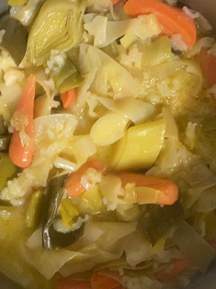 A picture of Leek & Carrots Mezze.