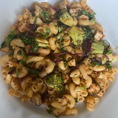 A picture of Mixed vegetables Macaroni.