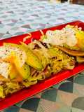 Poached Eggs with Avocado and Mixed Salad