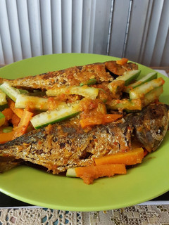 Foto resep Ikan acar kembung pete