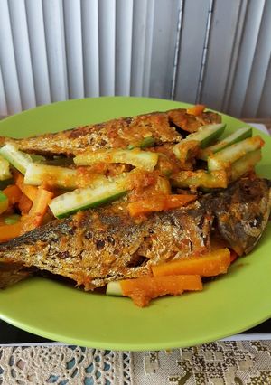 Foto resep Ikan acar kembung pete