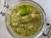 A picture of roasted tomatillo salsa