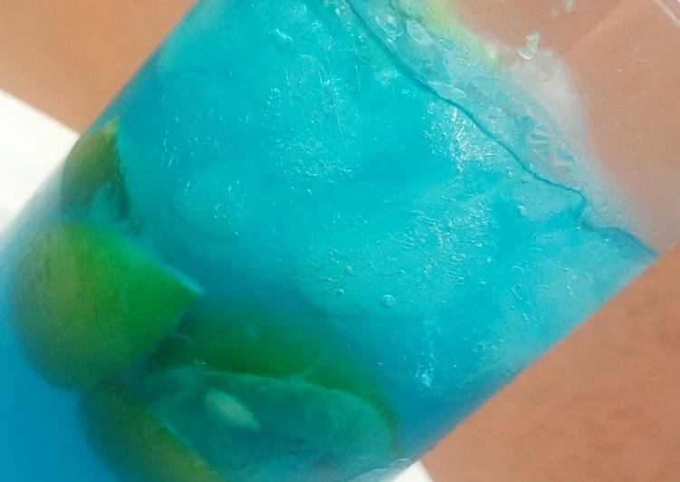 Recipe of Any-night-of-the-week Blue curacao lemonade