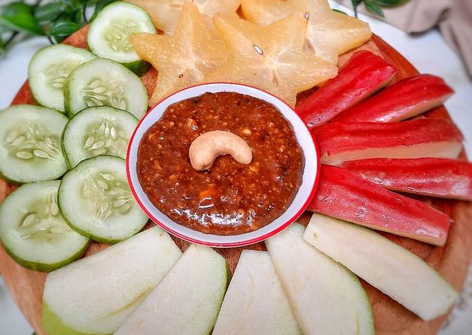 Cara Gampang Menyiapkan Rujak Buah || Bumbu Rujak, Sempurna