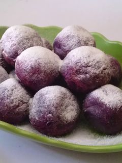 Foto resep Bola bola ubi ungu