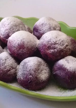 Foto resep Bola bola ubi ungu